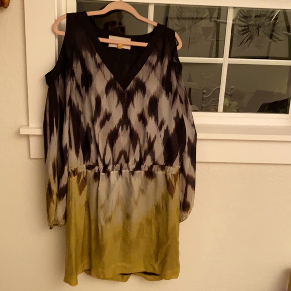 Open Shoulder Long Sleeve Dress